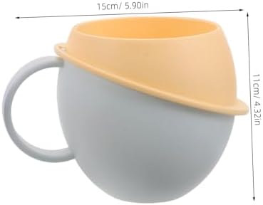 Cabilock 2Pcs Capacity Mouthwash Cup with Handle