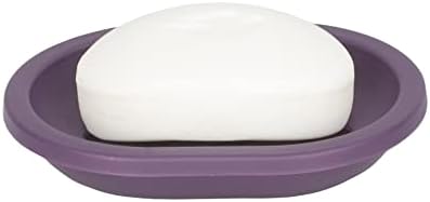 7-Piece Floral Bath Set Purple - Home Basics
