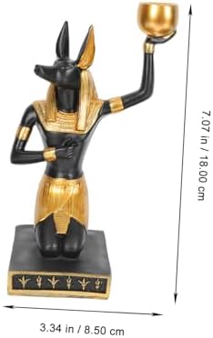Anubis Resin Candle HolderTaper Candle Display