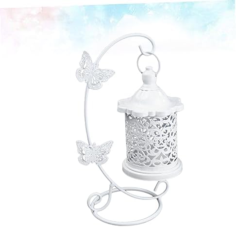 Alipis Wrought Iron Candle Holder Bird Cage