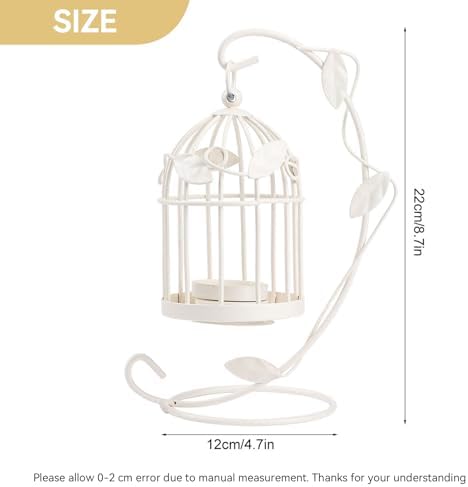Hanging Birdcage Lantern Metal Birdcage Candle Holder for Weddings and Parties