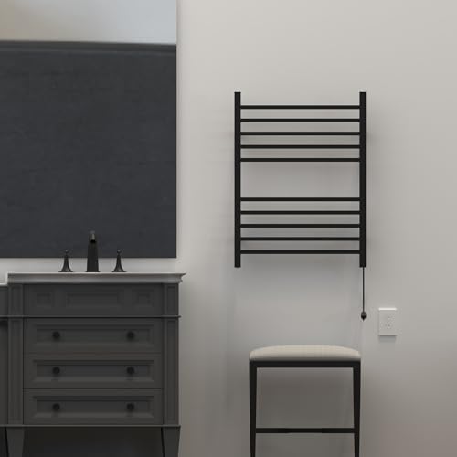Amba Radiant 10-Bay Towel Warmer Matte Black