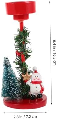 Mucklily Snowman Candle Holder Ornament - Christmas Party Decorations