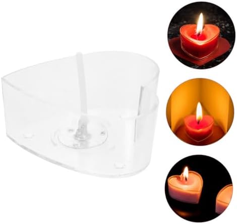 Heart Shaped Tea Light Holder Cups for Candle Making
