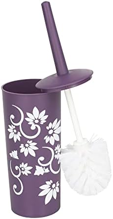 7-Piece Floral Bath Set Purple - Home Basics