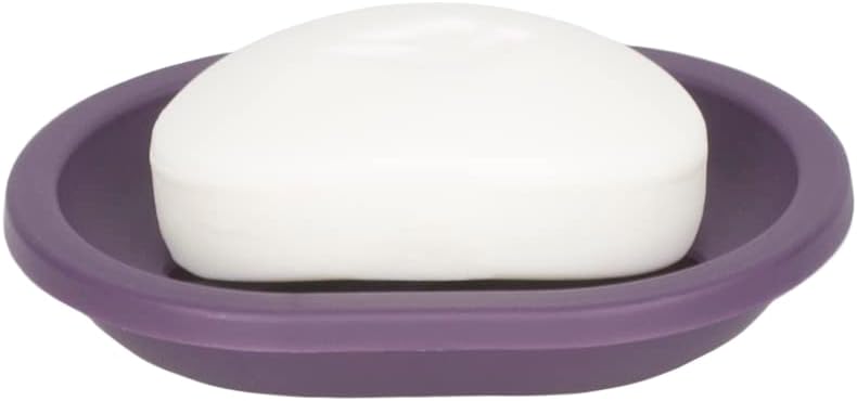 7-Piece Floral Bath Set Purple - Home Basics