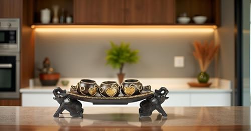 Thai Elephant Tray Candle Holder