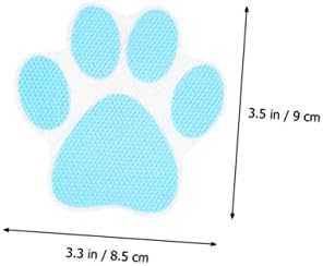 20-Piece Cartoon Dog Footprint Slip Resistant Stickers for Bathtubs