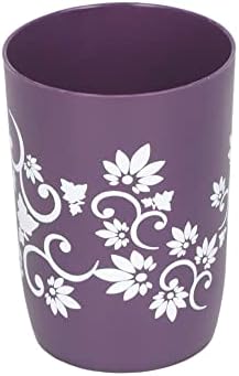 7-Piece Floral Bath Set Purple - Home Basics