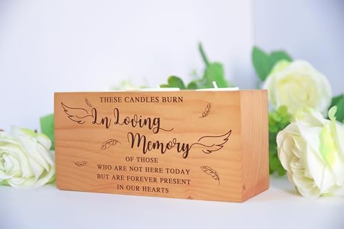 Personalized Memorial Candle Holder for Weddings Anniversaries or Reunions