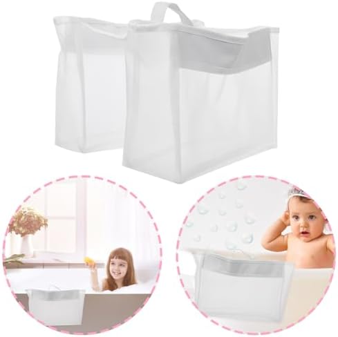 Cabilock Bath Toy Organizer Mesh Storage Bag for Kids
