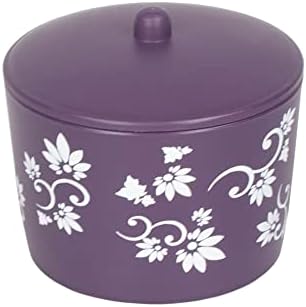 7-Piece Floral Bath Set Purple - Home Basics