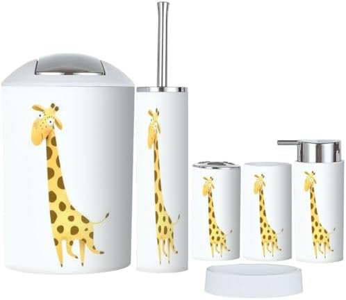 JBNJANKDAVs Humorous Bathroom Accessories Set for Kids Adults and Beyond