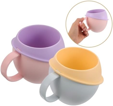 MAGICLULU 2-Piece Plastic Mouthwash Holder for Kids Toothbrush Beverage Tumbler