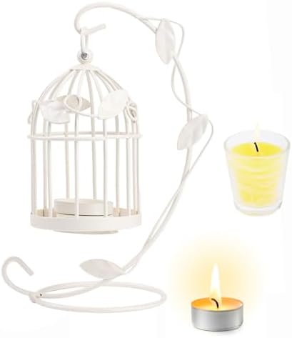 Hanging Birdcage Lantern Metal Birdcage Candle Holder for Weddings and Parties