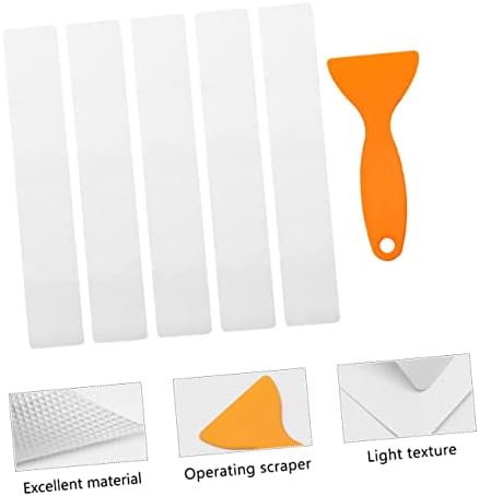 Bathroom Safety Sticker Set with Scraper Tool