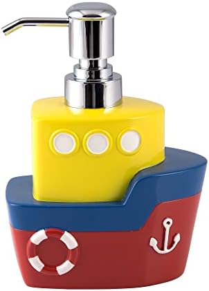 Allure Submarine 4-Piece Bath Set - Nautical Storage and Organization Kit