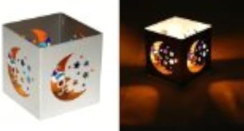 Celestial Infinity Silver Metal Tealight Candle Holder - 3 x 3 Candleholder