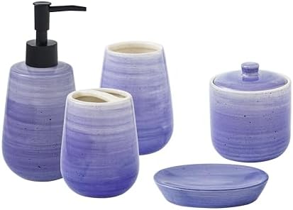 5-Piece Ceramic Bathroom Basin Set