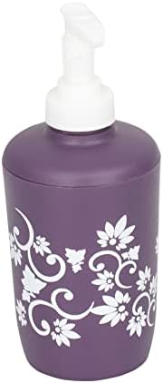 7-Piece Floral Bath Set Purple - Home Basics