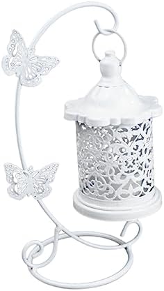 Alipis Wrought Iron Candle Holder Bird Cage