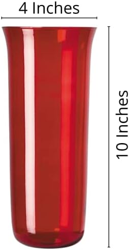 Needzo Red Glass Globe for Sanctuary Light Holder