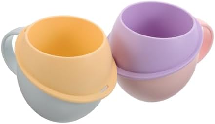 Cabilock 2Pcs Capacity Mouthwash Cup with Handle
