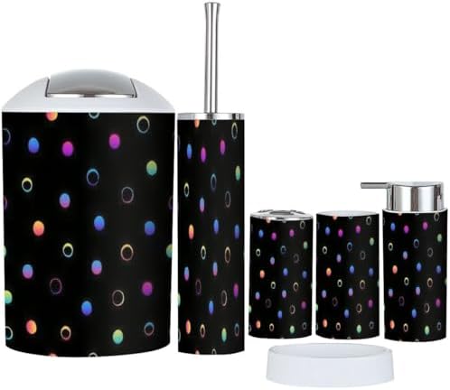 6-Piece Modern Bath Essential Set for Durable Organizations