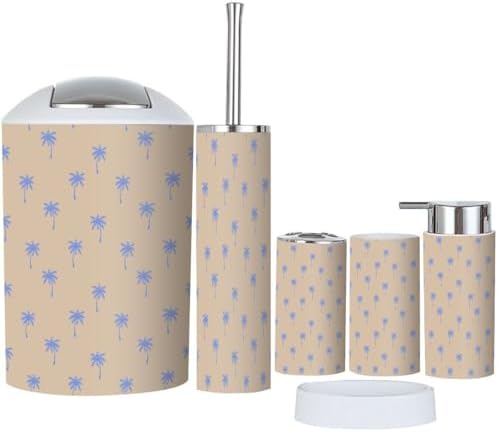 JBNJANKDAV tropical forest bathroom accessory set