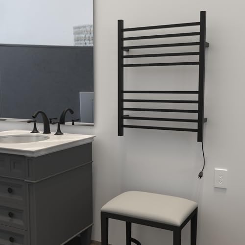 Amba Radiant 10-Bay Towel Warmer Matte Black