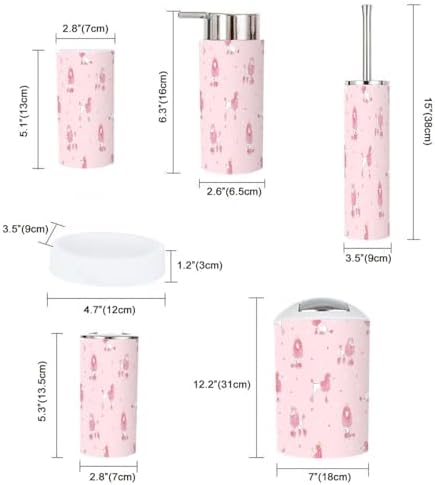 6-Piece Bathroom Accessory Set for Kids and Adults