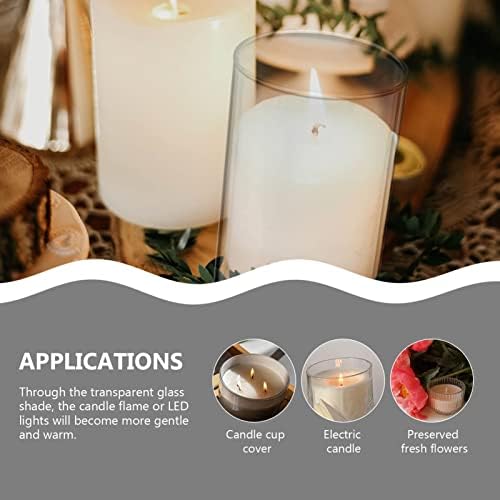 EXCEART 4-Piece Candle Shade Lamp Shade