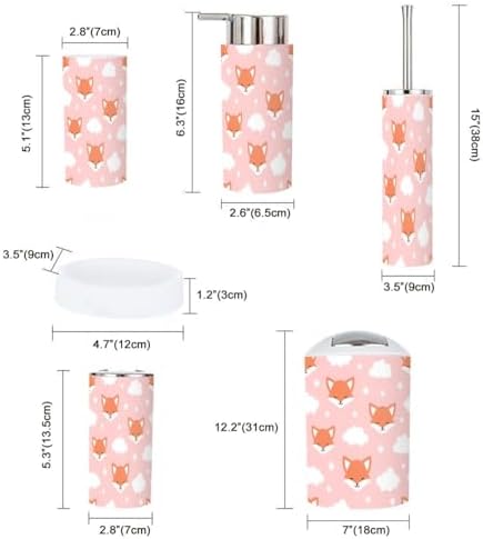 Bathroom Accessory Set 6 Piece
