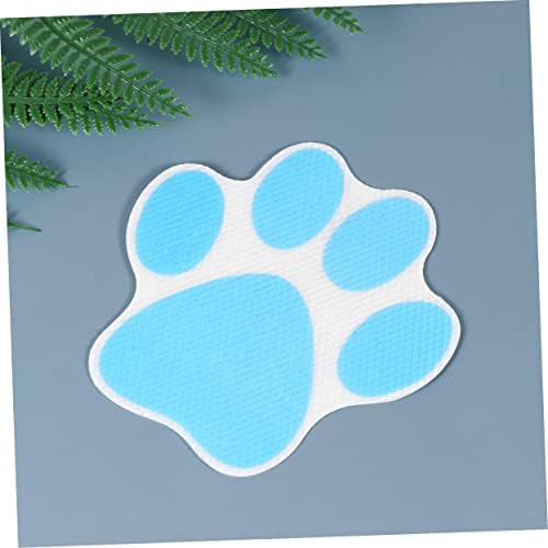 20-Piece Cartoon Dog Footprint Slip Resistant Stickers for Bathtubs