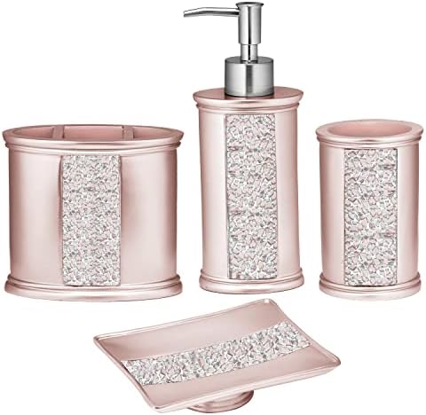 Zahari Home 4-Piece Bathroom Set for Essentials with Modern Design andression