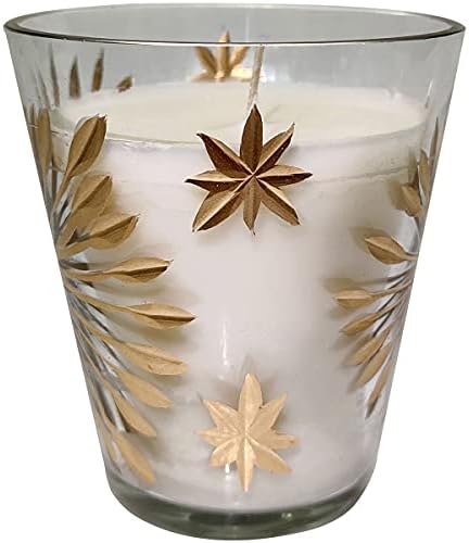 AB Home Starburst Pattern Tapered Soy Wax Candle