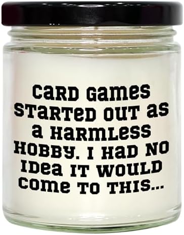 Card Games Themed Vanilla Soy Candle 9oz