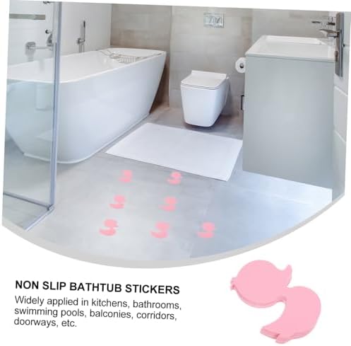12Pcs Cartoon Duck Shaped Non Slip Bathtub Stickers