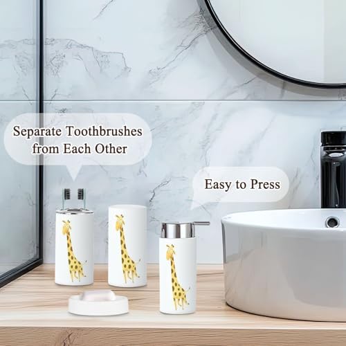 JBNJANKDAVs Humorous Bathroom Accessories Set for Kids Adults and Beyond
