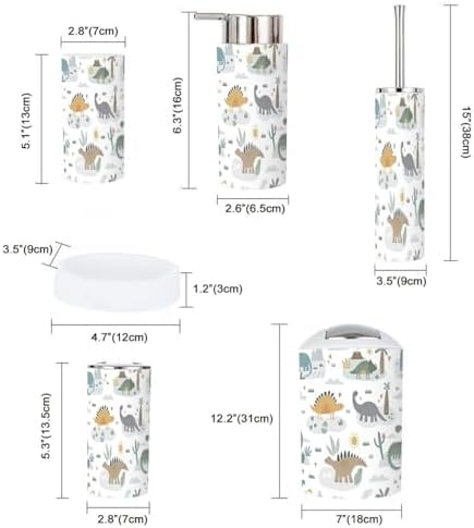 Bathroom Accessories Set 6 Pcs Durable Elegant Design