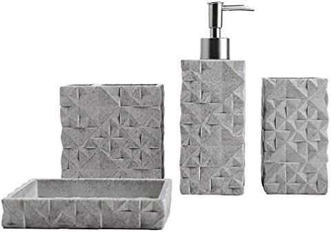 Hymmah Bathroom Accessories Set 4 Pcs Resin