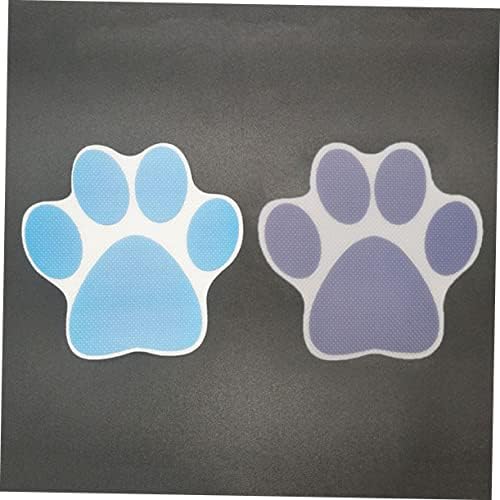 ABOOFAN 20PCS Cartoon Dog Footprint Stickers for Bathtub