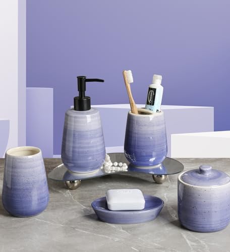 5-Piece Ceramic Bathroom Basin Set