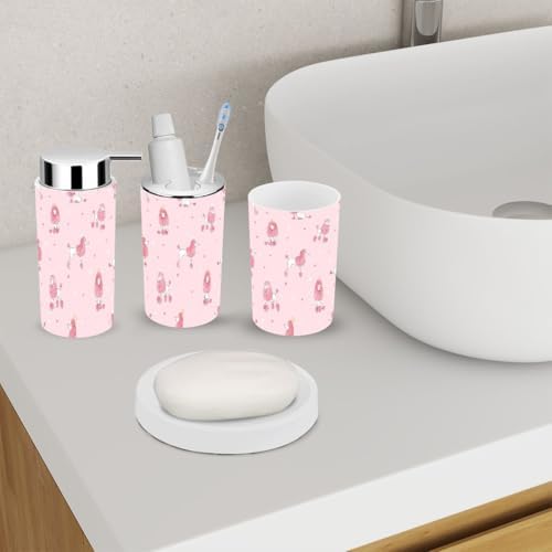 6-Piece Bathroom Accessory Set for Kids and Adults