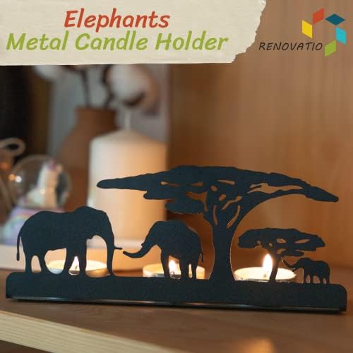 Safari Elephant Candle Holder