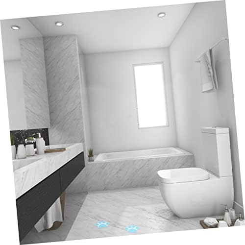 Mobestech 20-Piece Cartoon Dog Footprint Slip Sticker Set for Bathtub Safety