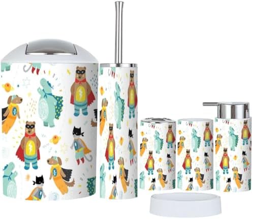 Sleek Modern Bathroom Set - Unique Design for Function Decor