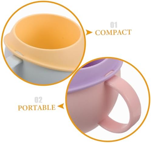 MAGICLULU 2-Piece Plastic Mouthwash Holder for Kids Toothbrush Beverage Tumbler