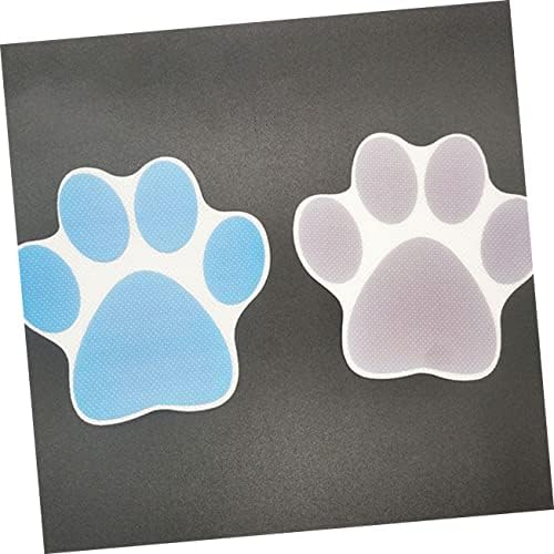 4-Piece Cartoon Dog Footprint Stickers for Bathtub Safe Fun Bath Time