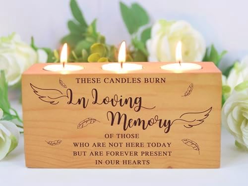 Personalized Memorial Candle Holder for Weddings Anniversaries or Reunions